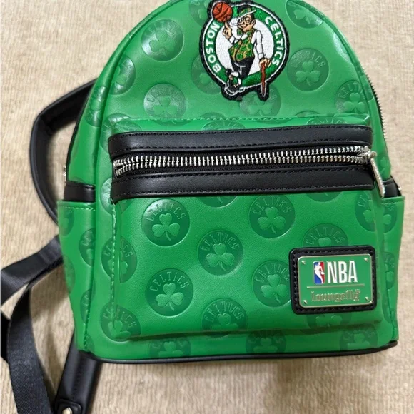 Boston Celtics NBA Basketball Mini Loungefly Green Backpack BRAND NEW - Picture 8 of 9